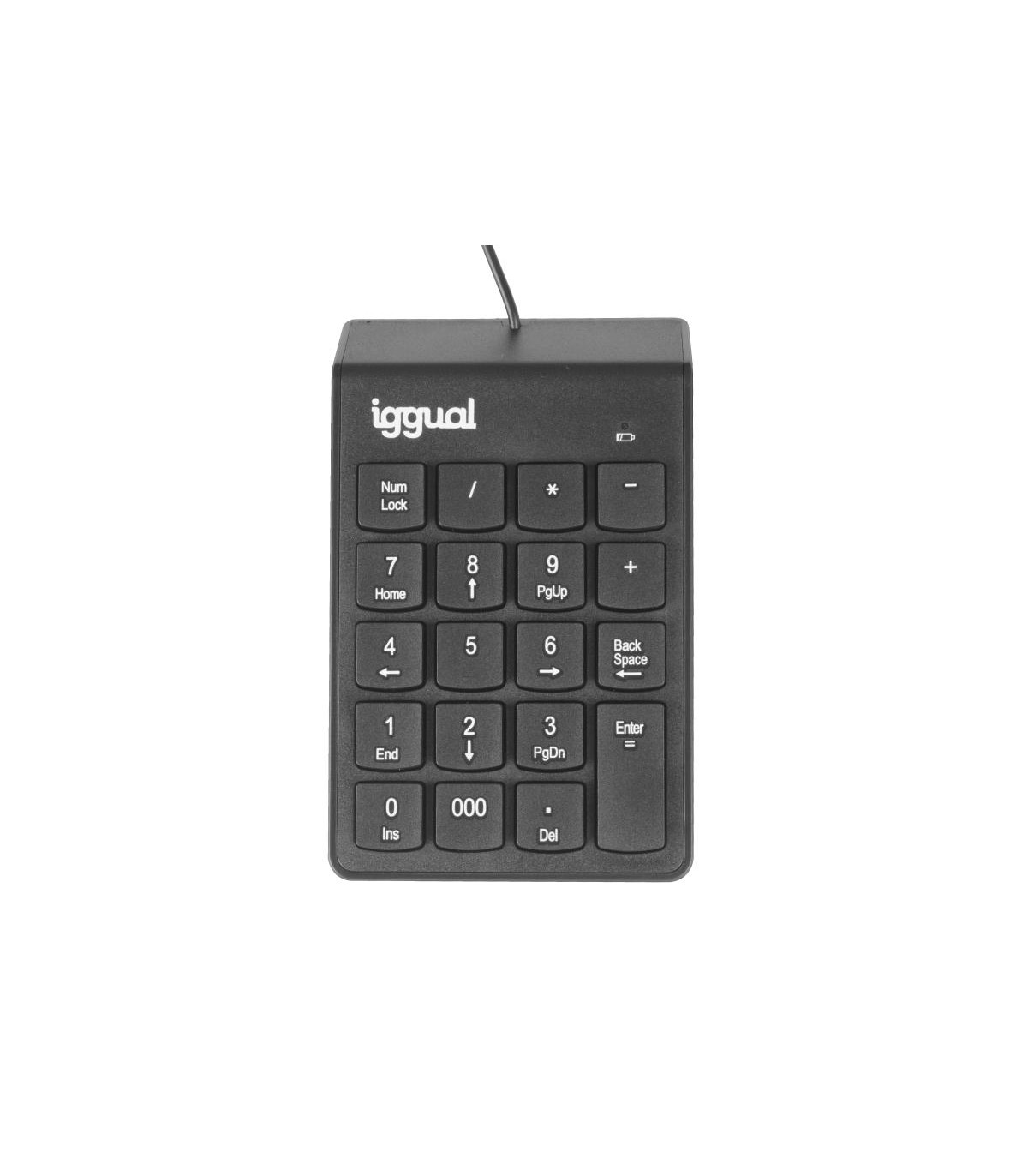 iggual Teclado numérico USB CK-NUM-19T negro