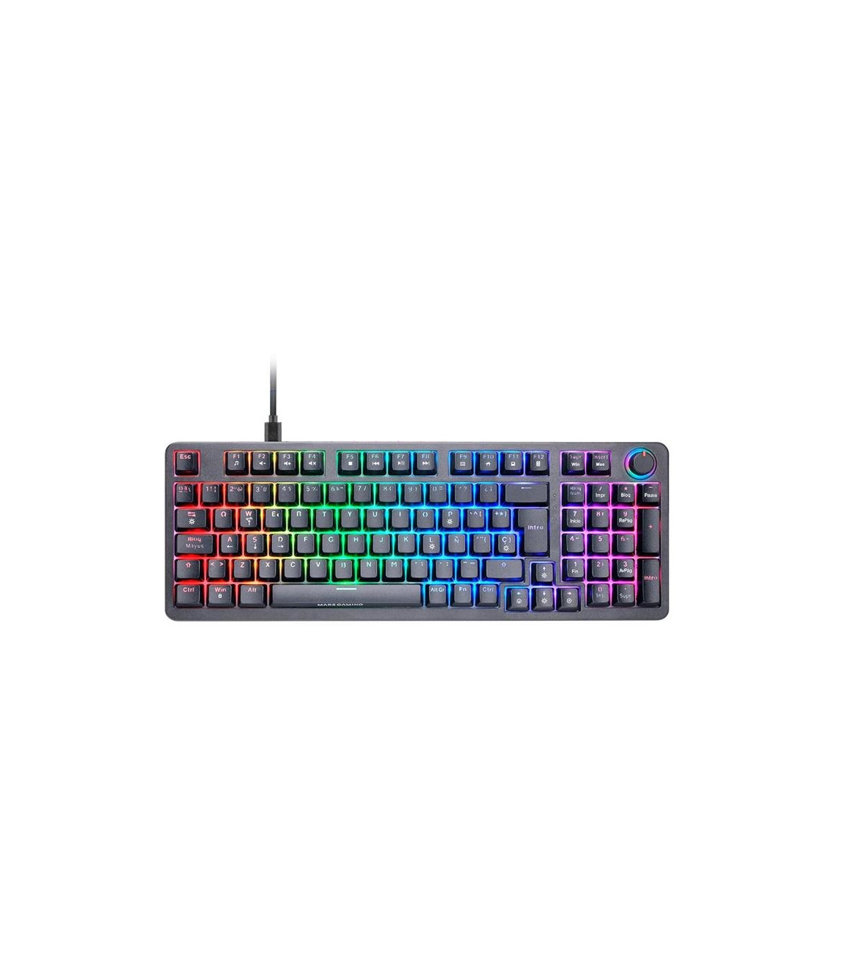 Mars Gaming Teclado MKPROBES Blue Switch RGB Negro