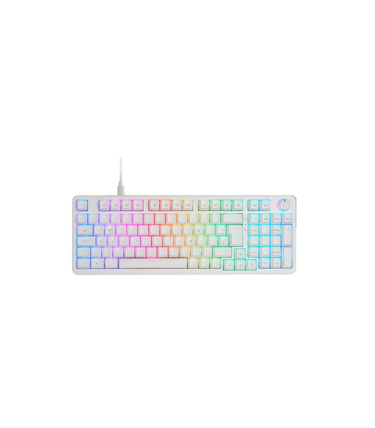 Mars Gaming Tecl. MKPROWYES SilentSwitch RGB White