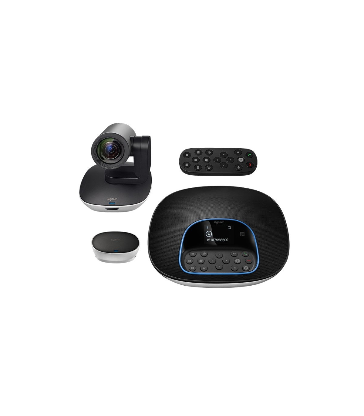 Logitech Equipo videoconf Full HD 4Mic+altavoz