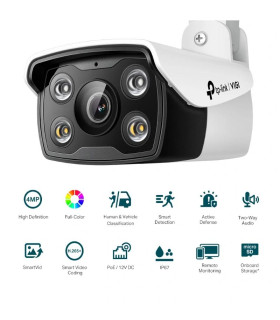 VIGI Cámara IP Bullet C340 4MP Plástico Full-Color