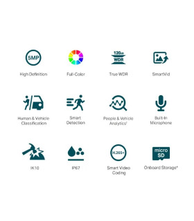 VIGI Cámara IP Domo C250 5MP Plástico Full-Color 4