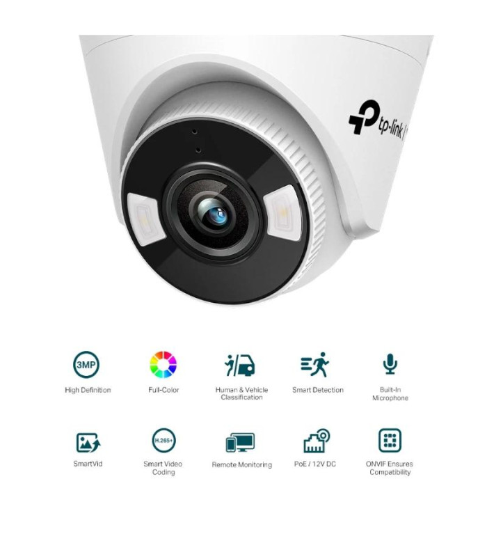 VIGI Cámara IP Turret C430 3MP PlásT Full-Color 2.