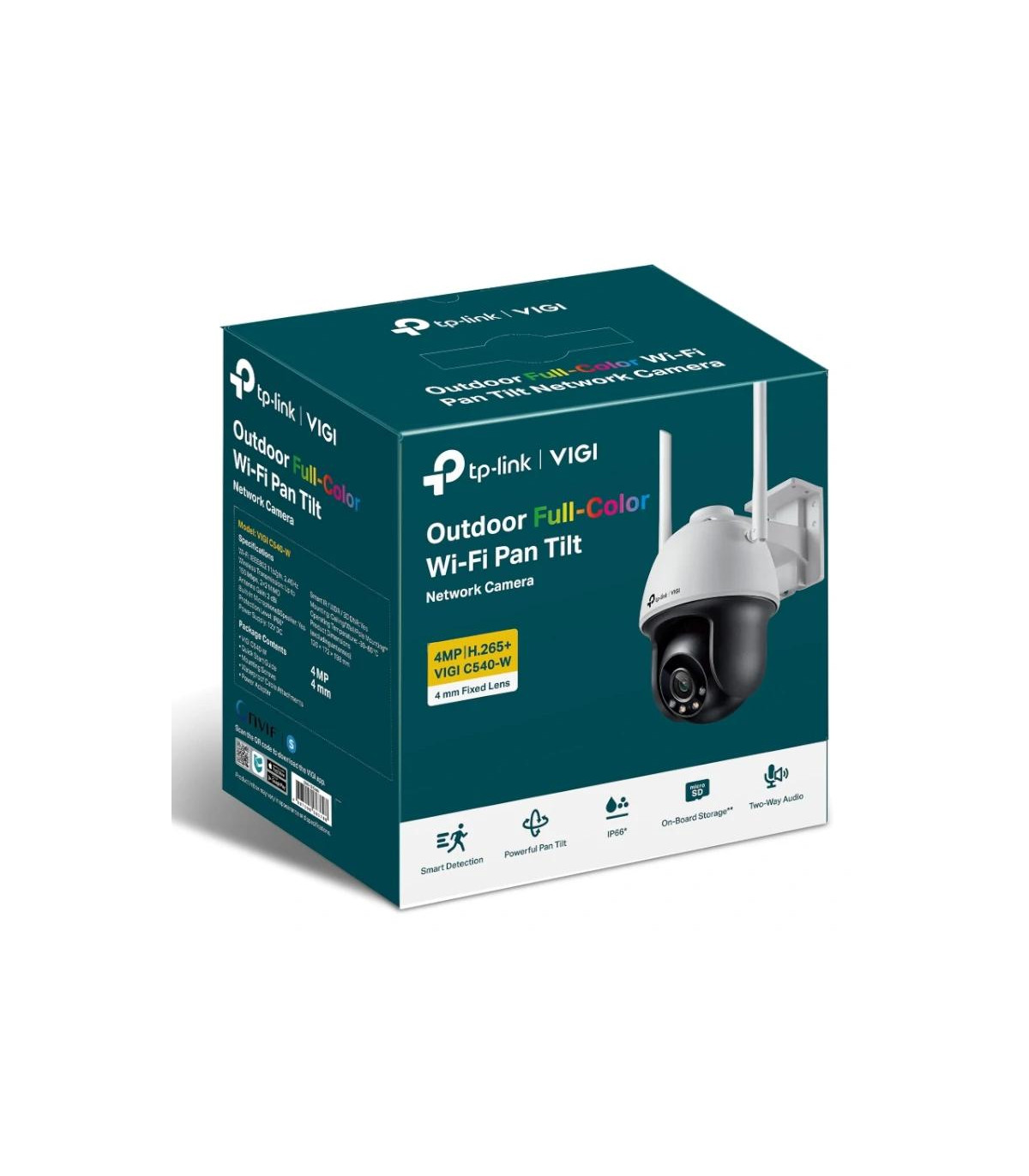 VIGI Cámara IP PT C540-W 4MP Plástico FColor Wi-Fi