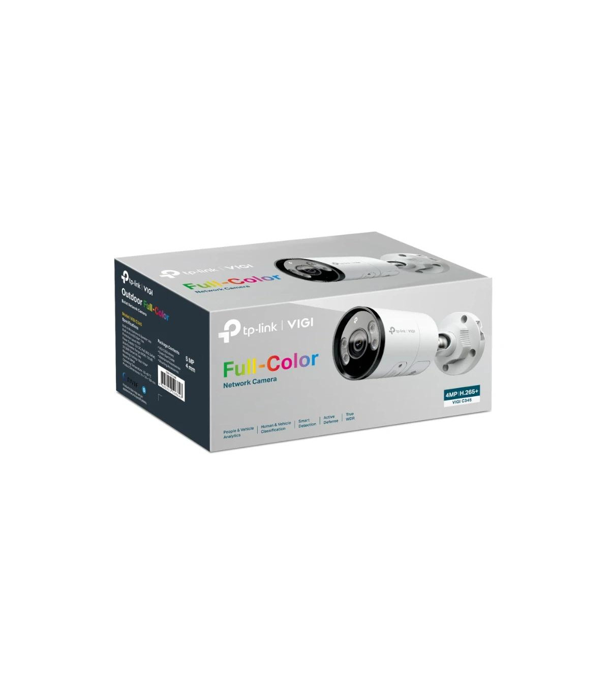 VIGI Cámara IP Bullet C345 4MP Metal Full-Color 4m