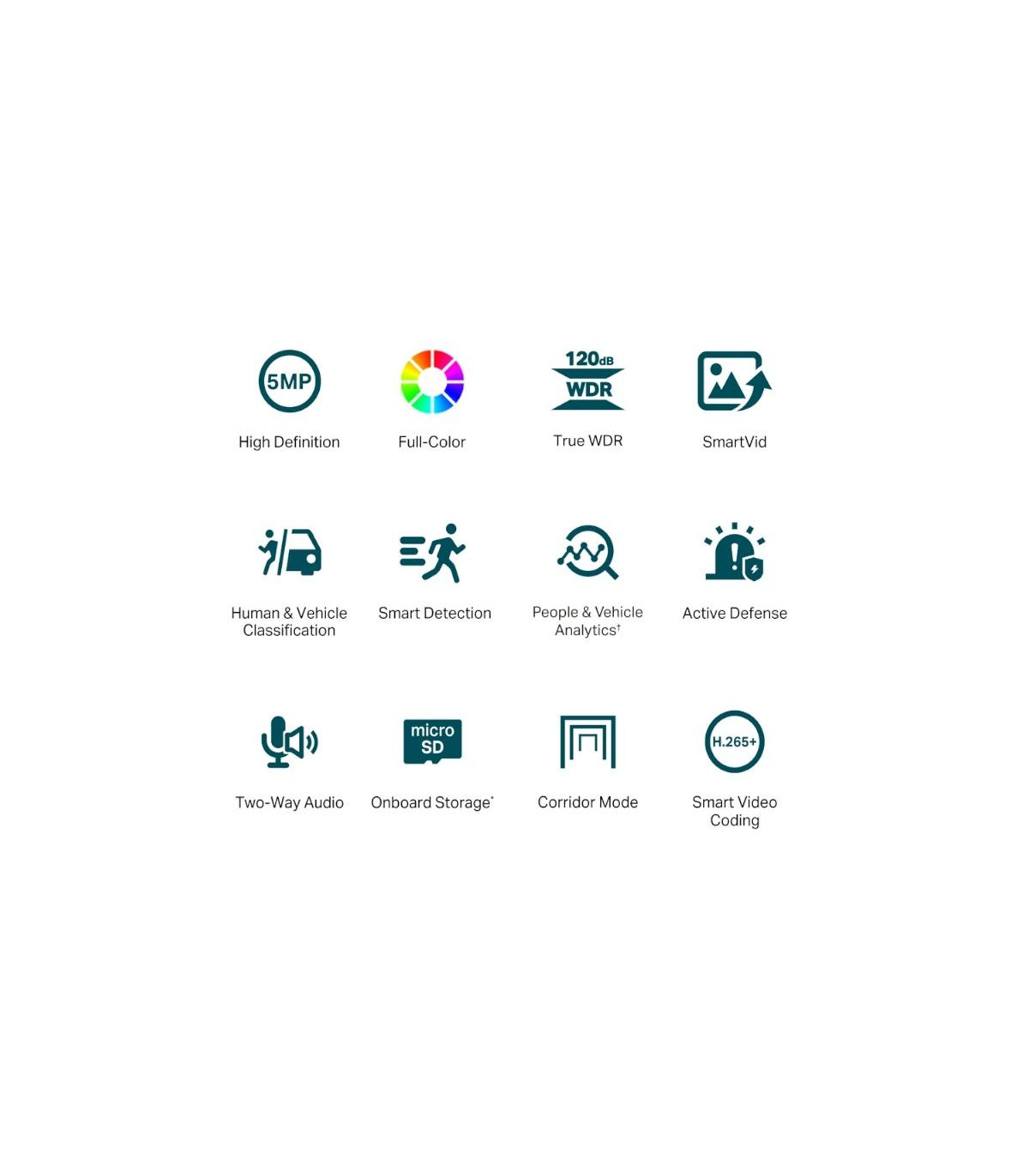 VIGI Cámara IP Turret C450 5MP Plástico Full-Color