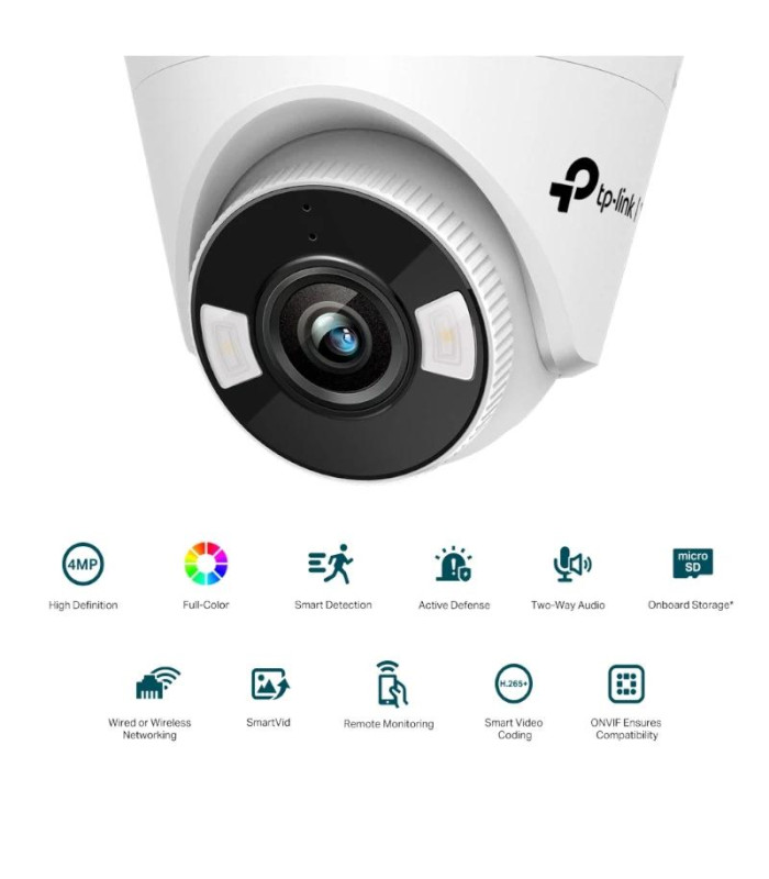 VIGI Cámara IP Turret C440-W 4MP Plástico FColor W