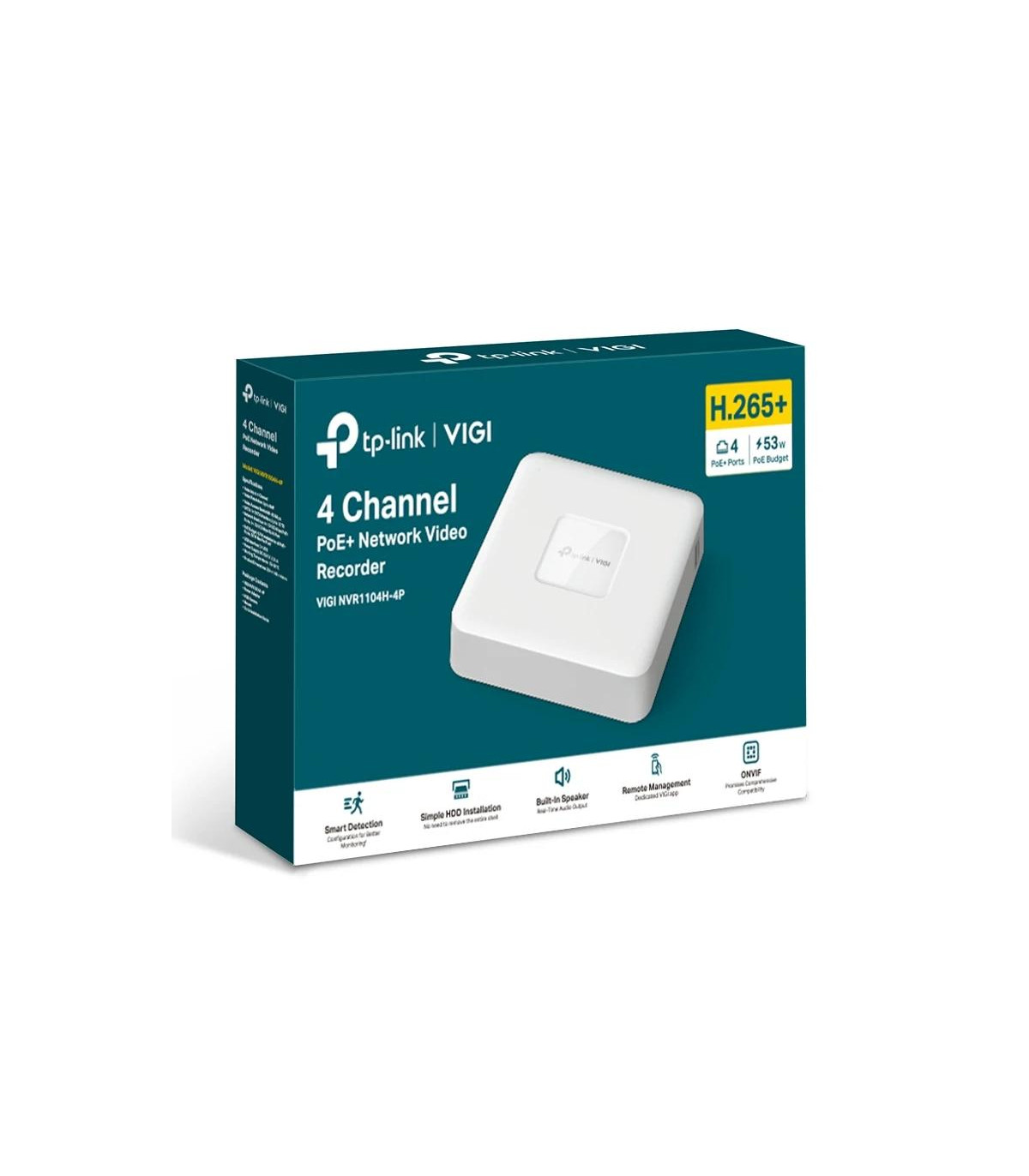 VIGI NVR1104H-4P Grabador IP Sencillo HDD 01 HDD 4