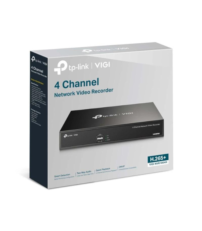 VIGI NVR1004H Grabador H.265+ 4 C 1x10/100 1xHDMI