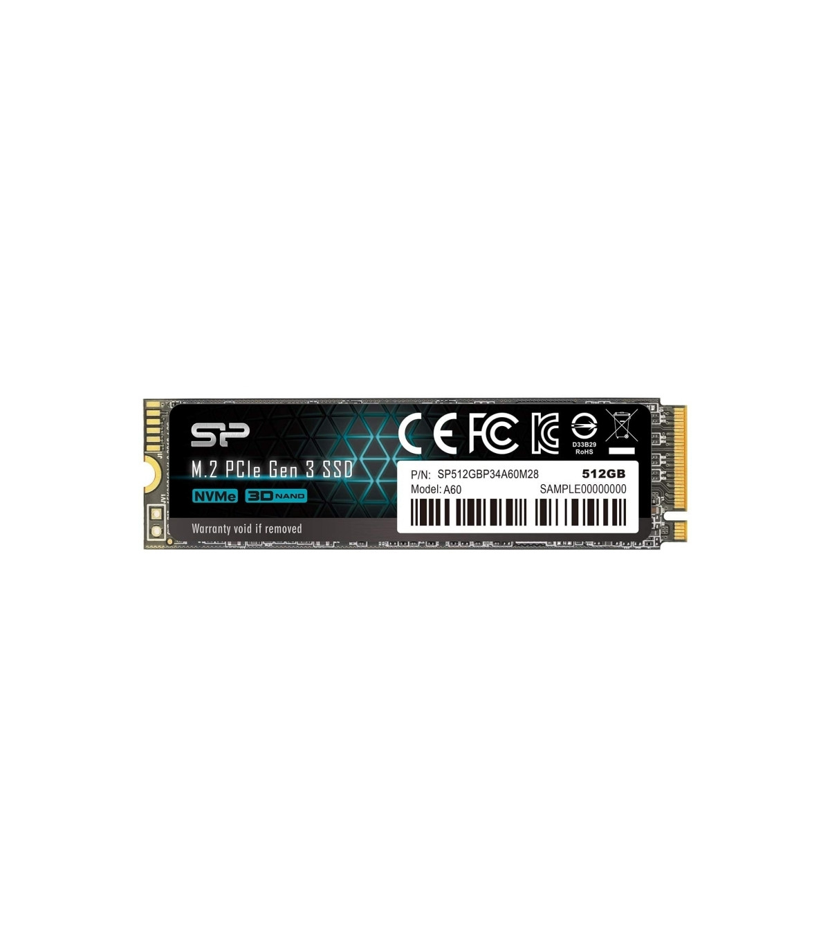 SP P34A60 512GB SSD M.2 PCIe Gen3x4 Nvme