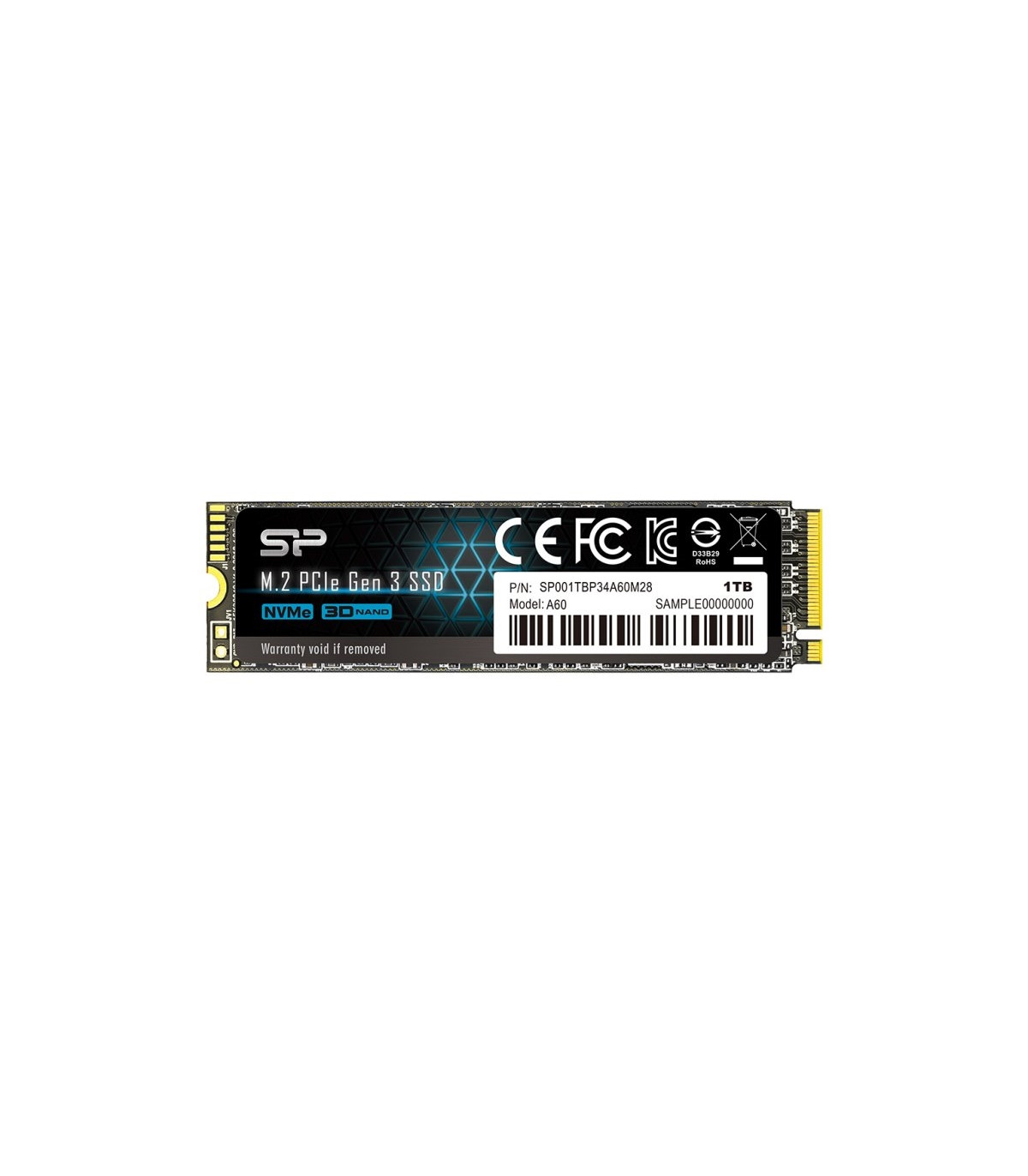 SP P34A60 1TB SSD M.2 PCIe Gen3x4 Nvme