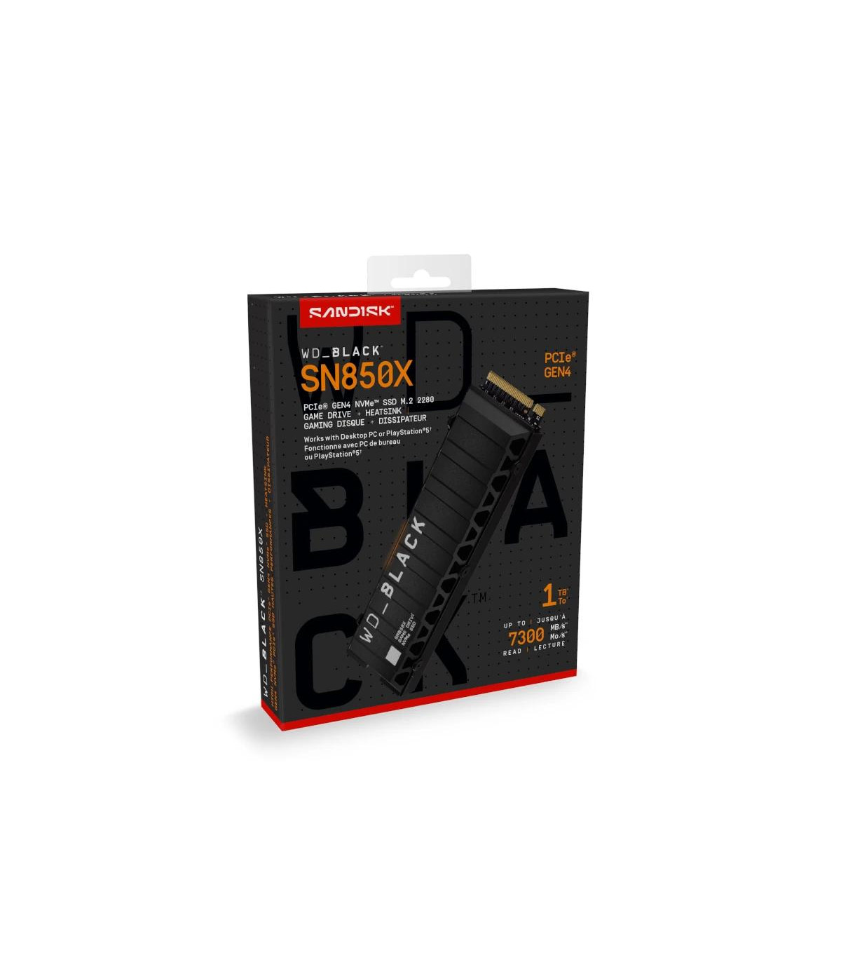 WD Black SN850X WDS100T2X0E SSD 1TB PCIe Gen4 NVMe