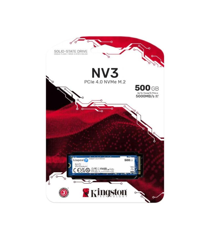 Kingston NV3 SSD 500GB PCIe NVMe Gen 4.0