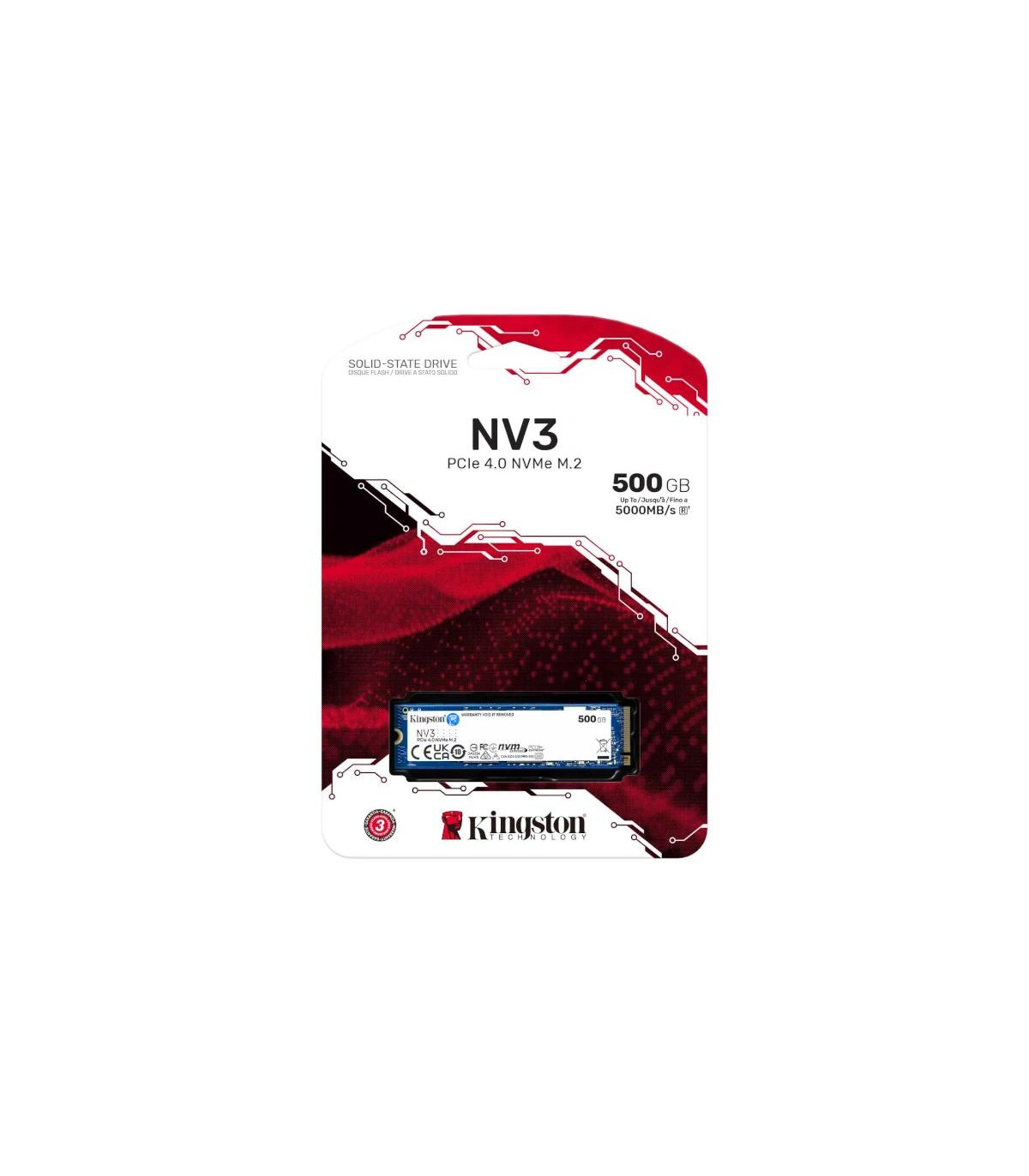 Kingston NV3 SSD 500GB PCIe NVMe Gen 4.0