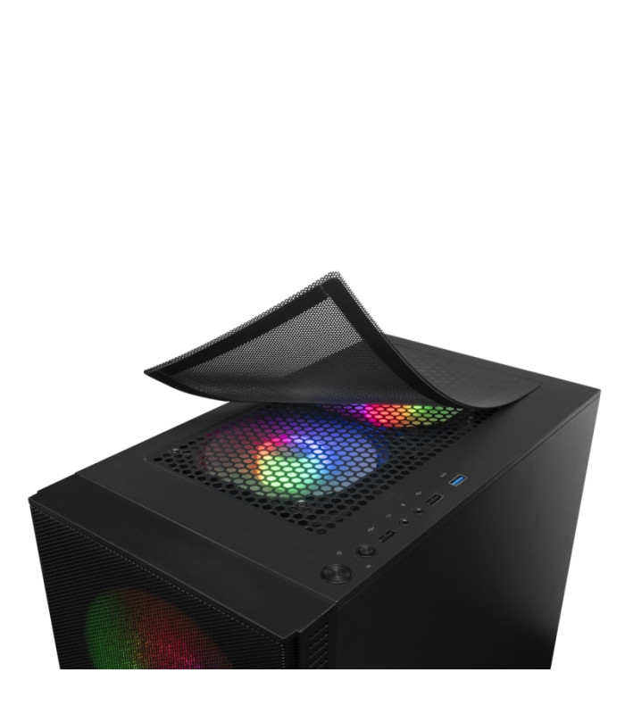 Mars Gaming Caja MCZ PREMIUM M-ATX 2X FRGB Negra