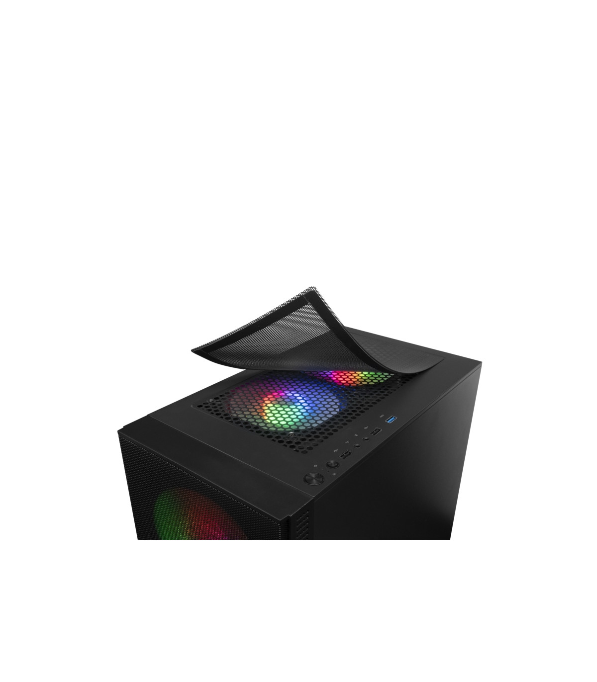 Mars Gaming Caja MCZ PREMIUM M-ATX 2X FRGB Negra