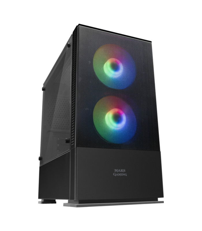 Mars Gaming Caja MCZ PREMIUM M-ATX 2X FRGB Negra
