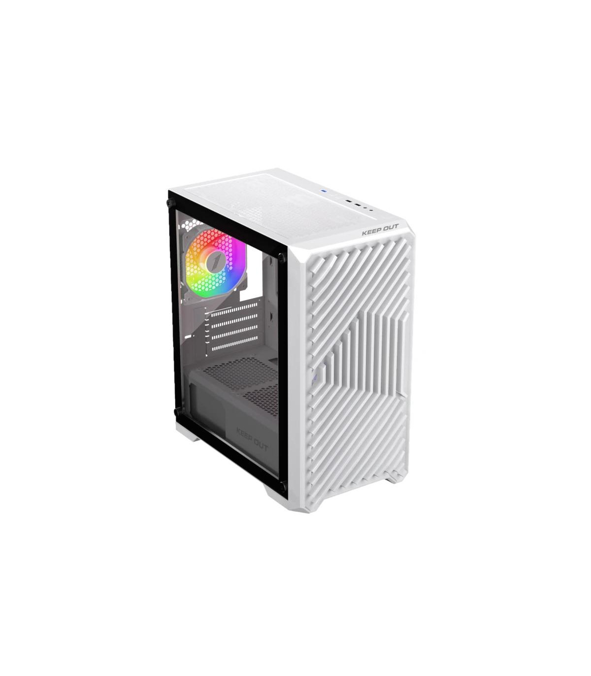Keep Out Caja M-Atx XC-220W 4FANS Usb3.0 White