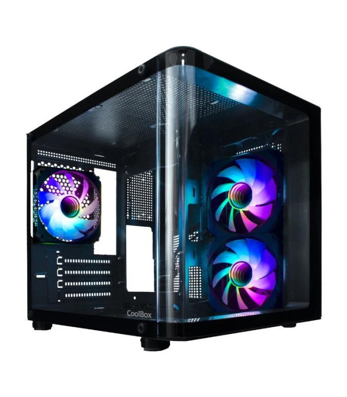COOLBOX CHASIS MATX GM100 CRISTAL 3XVENT.ARGB
