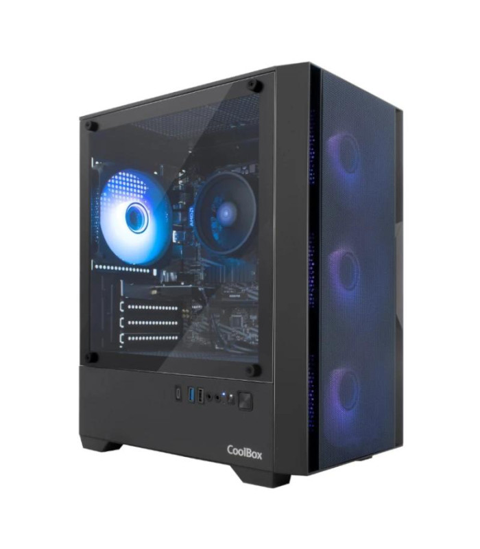 Coolbox Caja Gaming MATX GM200 F.Mesh S.FTE ARGB N