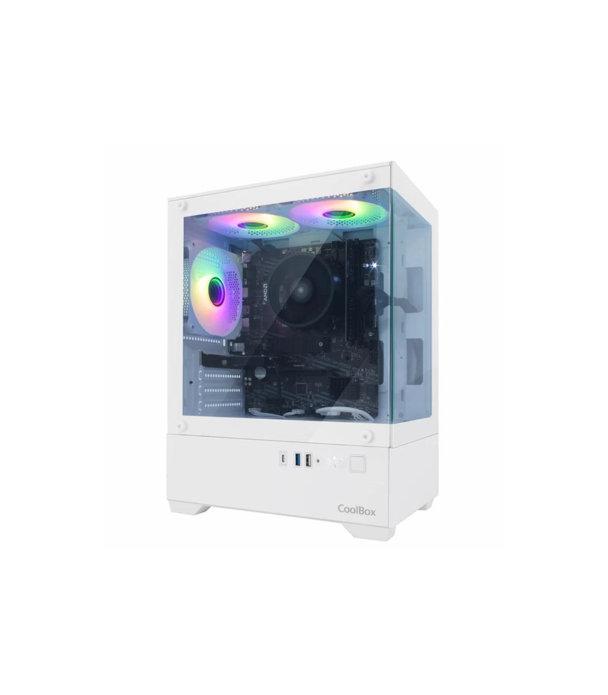 Coolbox Caja Gaming MATX GM200 V.Lite ARGB S.FTE B
