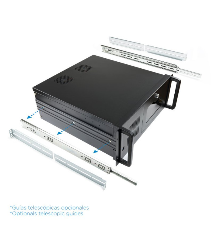 Tooq Caja RACK-406N-USB3 4U 19" ATX Sin F.A Negro