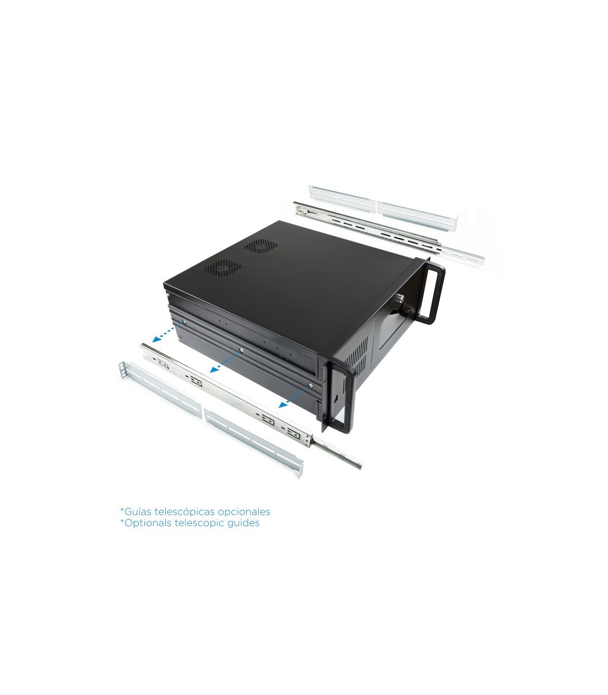 Tooq Caja RACK-406N-USB3 4U 19" ATX Sin F.A Negro