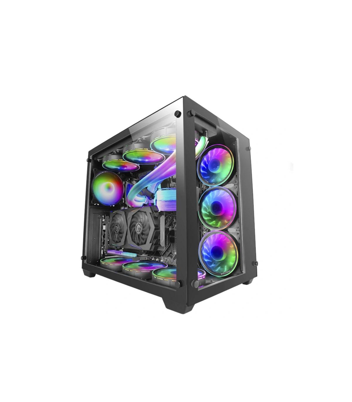 MARS GAMING Torre E-ATX MCV3 PREMIUM XXL BLACK