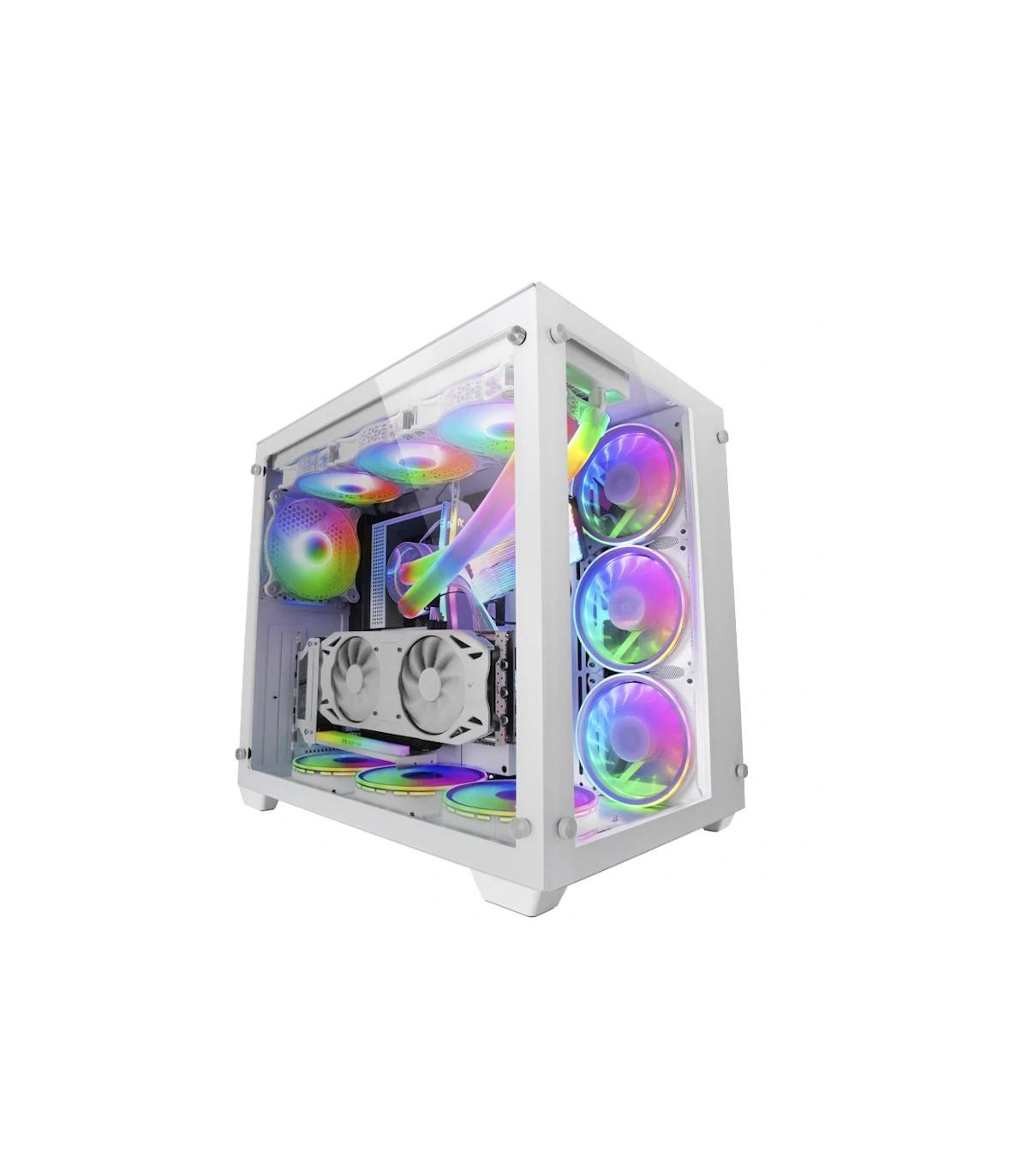 MARS GAMING Torre E-atx MCV3 PREMIUM XXL WHITE