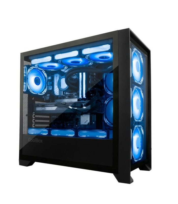 Coolbox Caja Gaming ATX Ge-2000 DualView  S/Fte