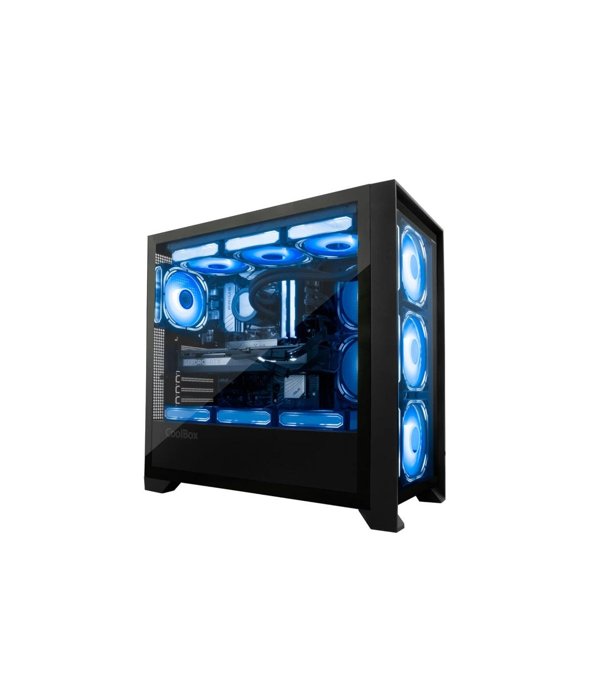 Coolbox Caja Gaming ATX Ge-2000 DualView  S/Fte