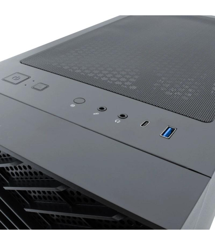 Coolbox Caja Gaming ATX GA300 GRIDLINE Black
