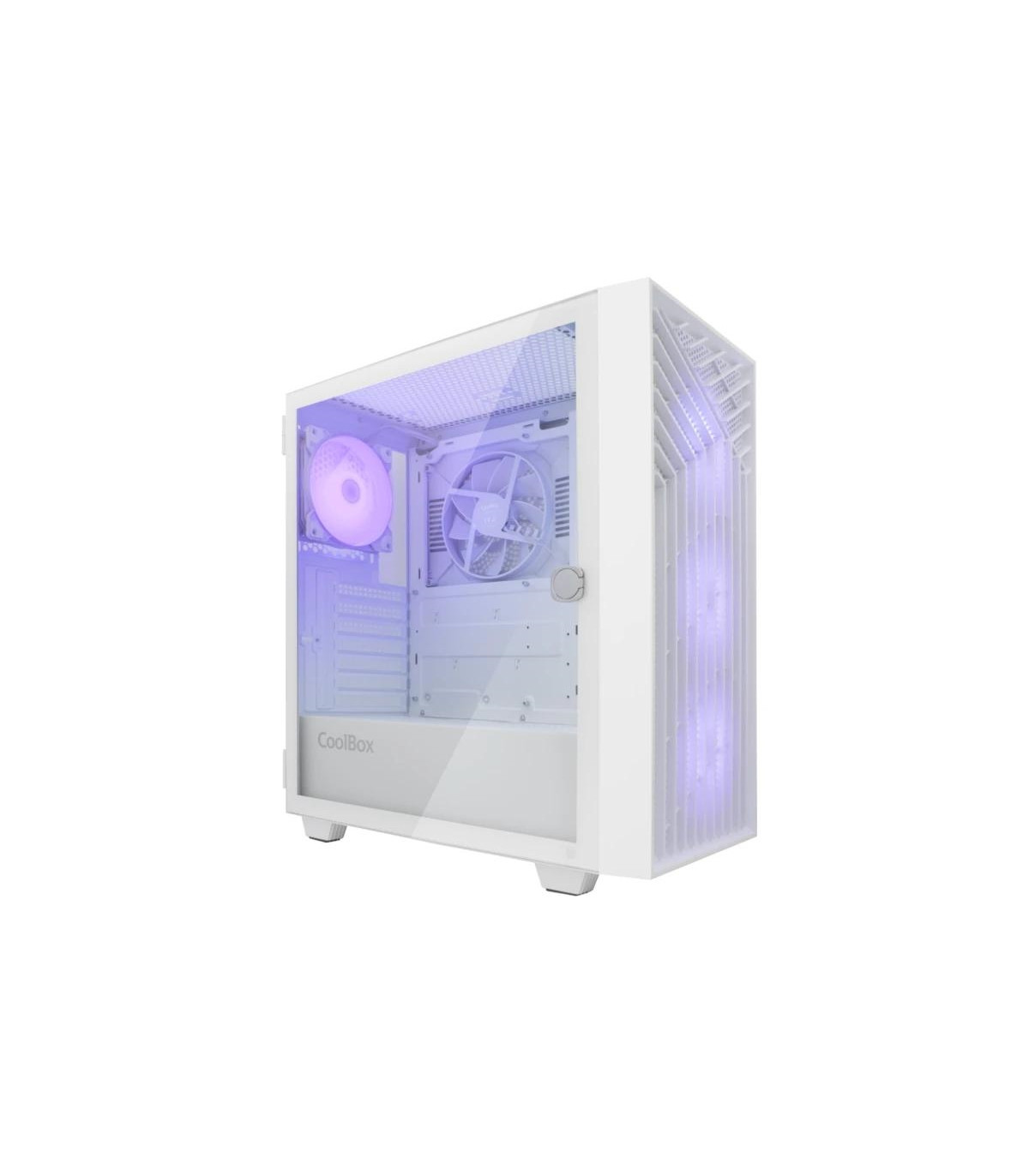 Coolbox Caja Gaming ATX GA300 GRIDLINE White