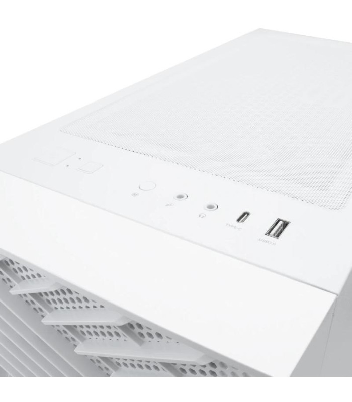Coolbox Caja Gaming ATX GA300 GRIDLINE White