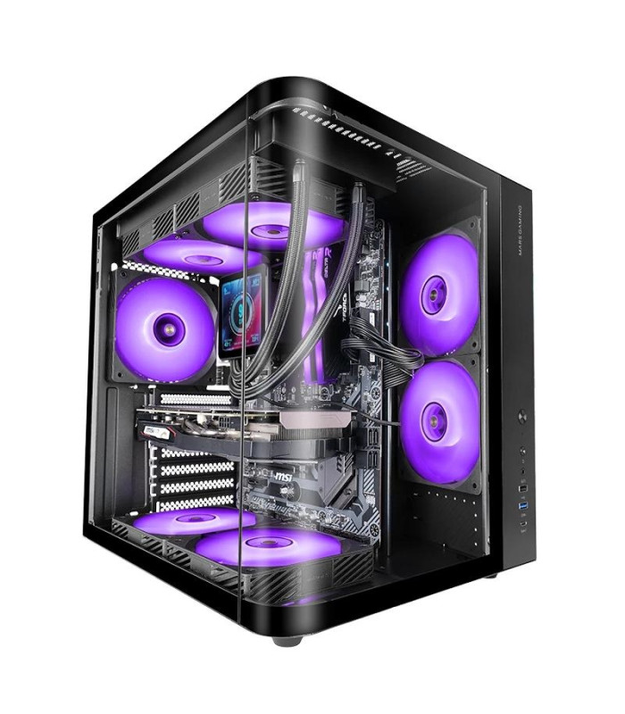 MARS GAMING Semitorre ATX MCCURV negra