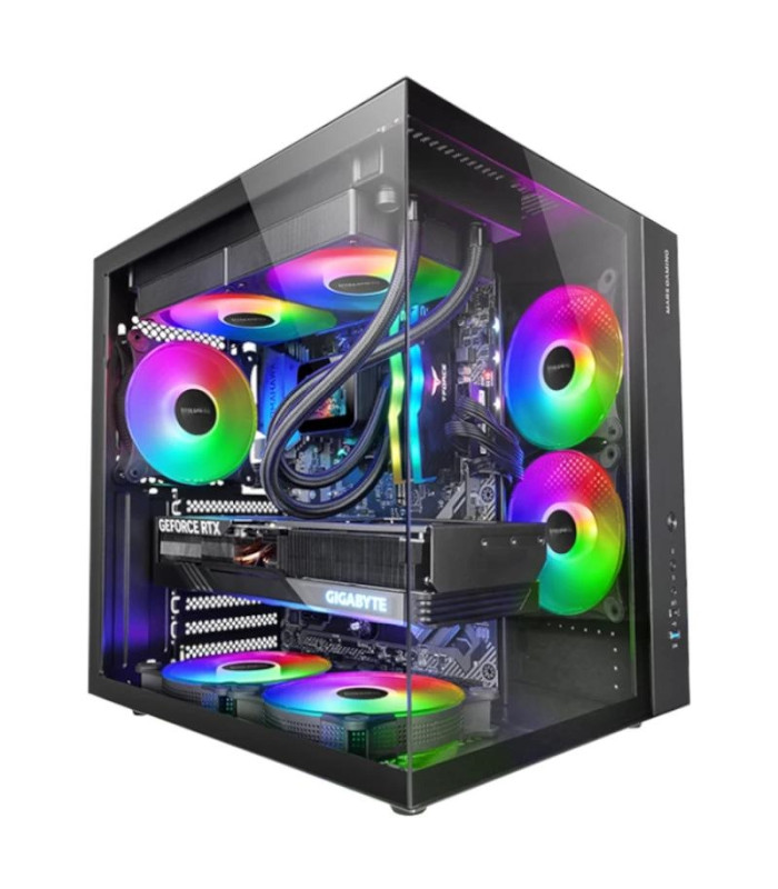 MARS GAMING MCV-ONE Atx Doble Cámara Negro