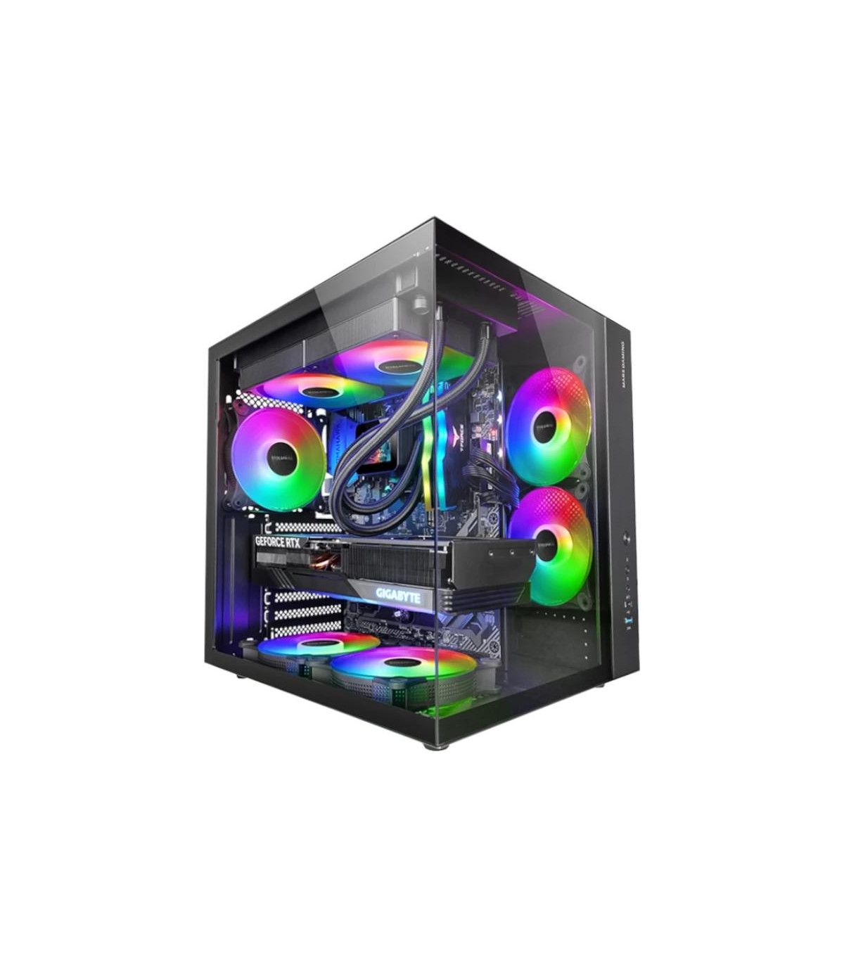 MARS GAMING MCV-ONE Atx Doble Cámara Negro