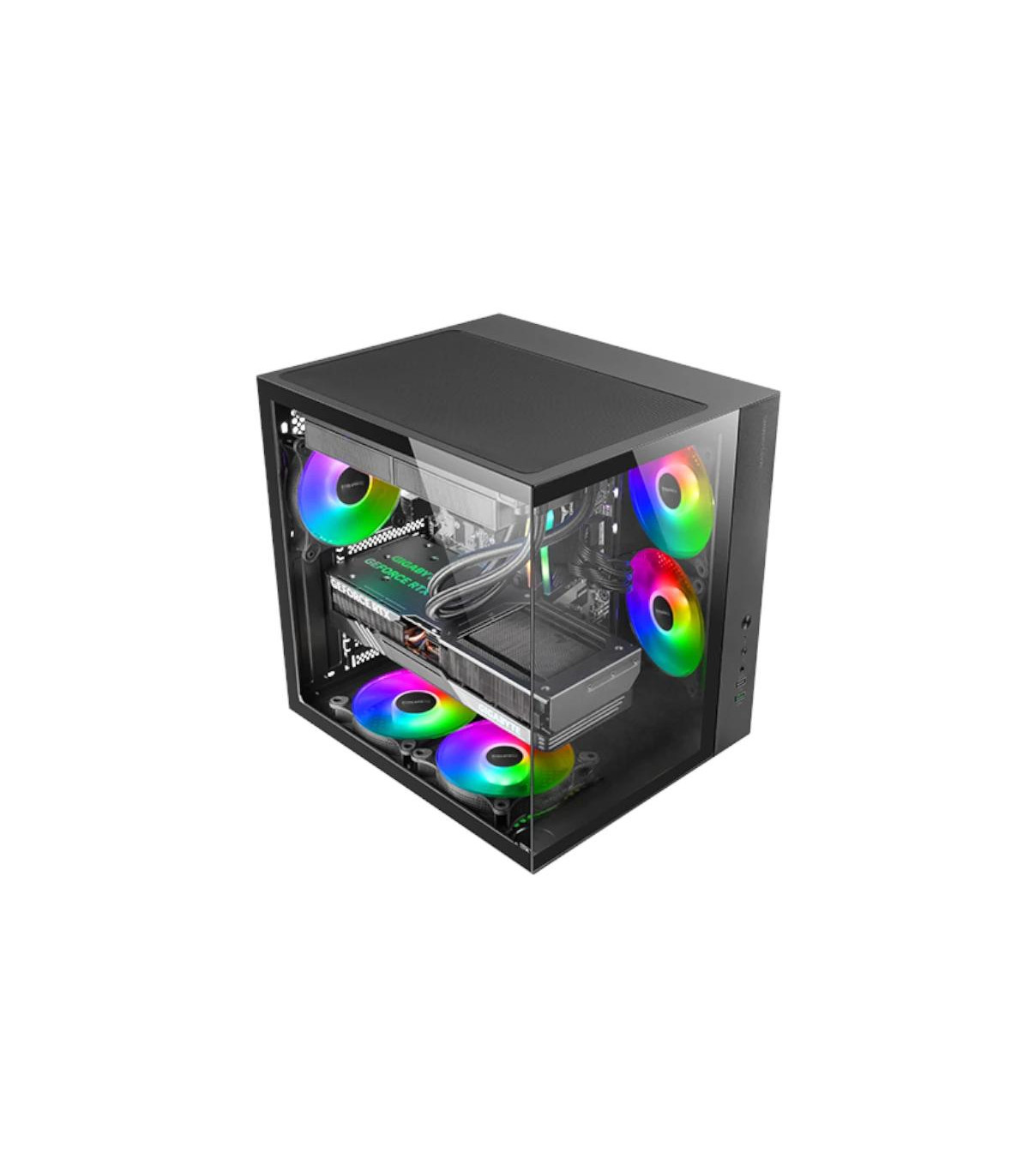 MARS GAMING MCV-ONE Atx Doble Cámara Negro