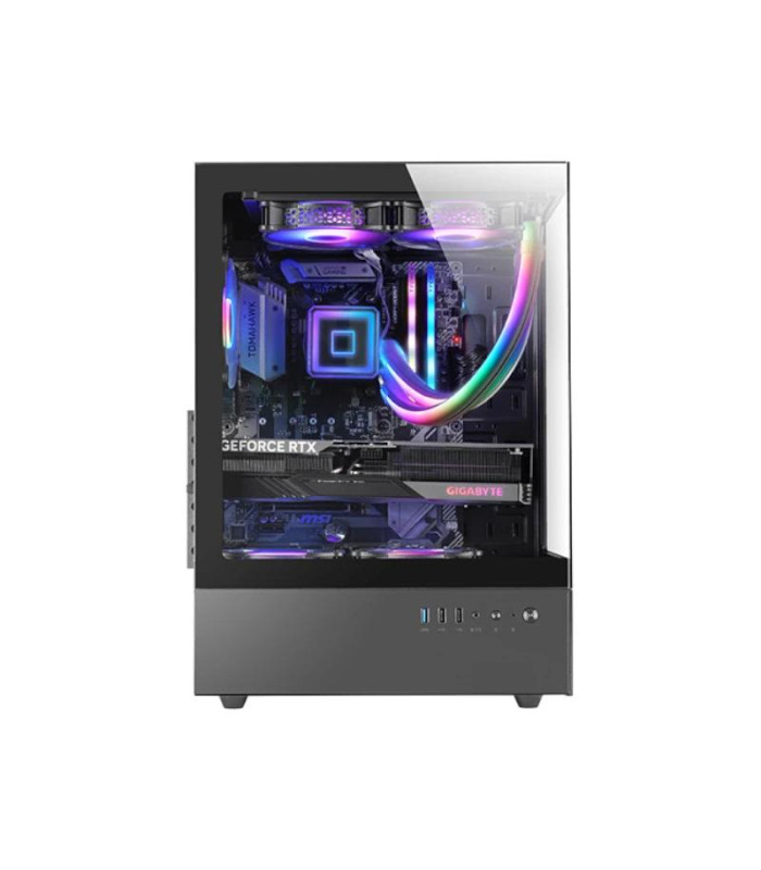 MARS GAMING Caja ATX Ventis FRGB Silence Negro