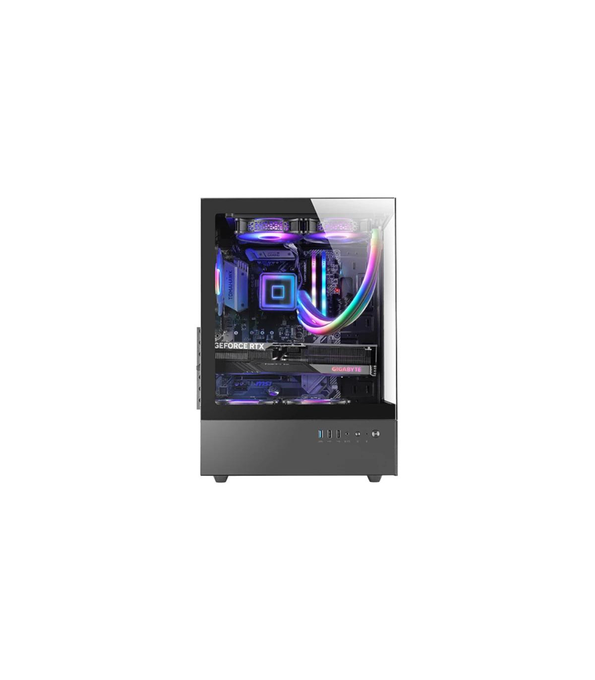MARS GAMING Caja ATX Ventis FRGB Silence Negro