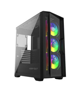 Keep Out Caja M-Atx KO XC-500 ARGB USB3 BlackGlass