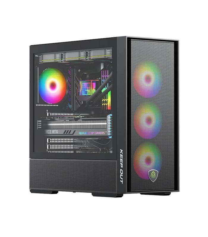 Keep Out Caja M-Atx KO XC-805 MESH ARGB USB3 Black