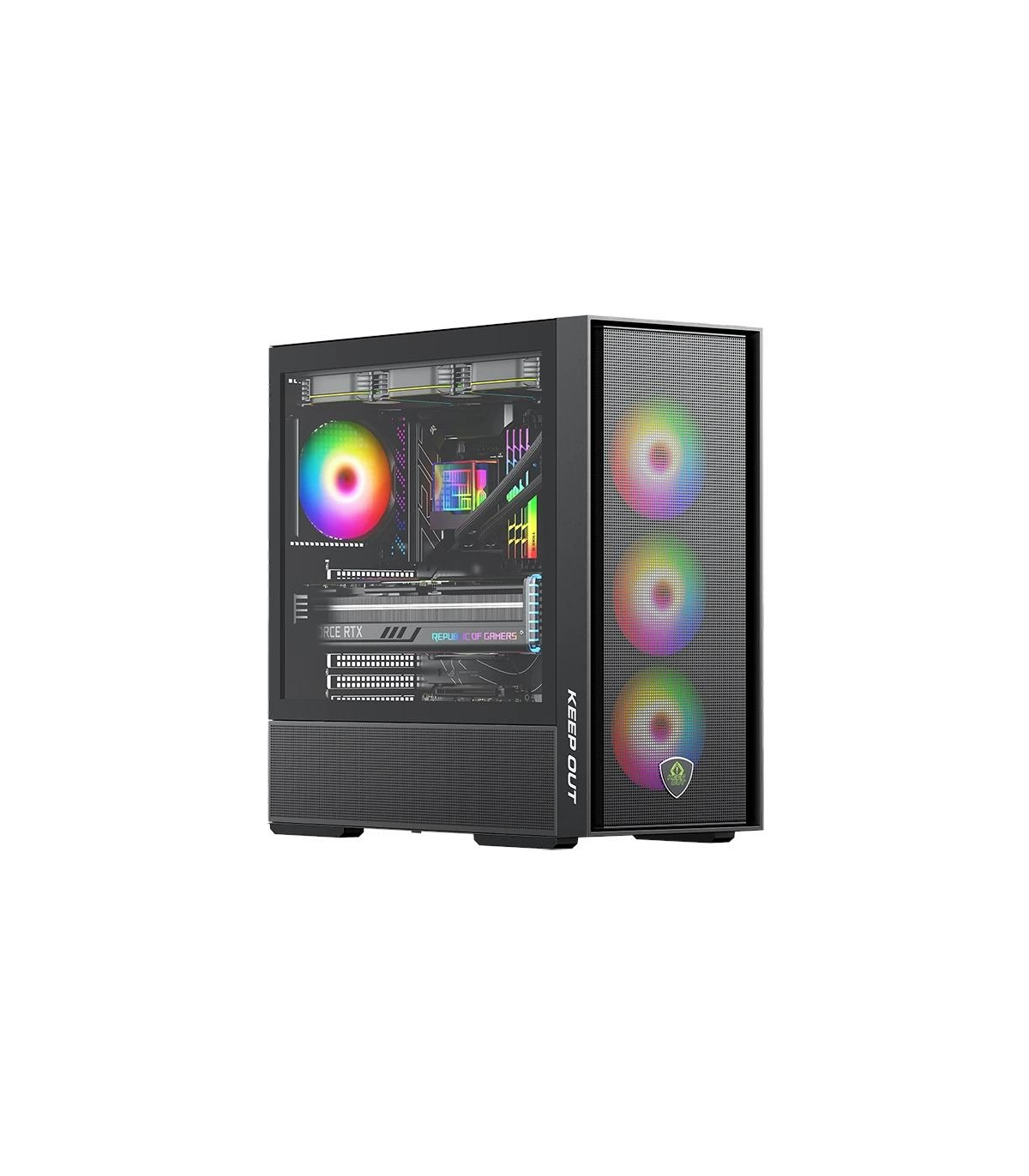 Keep Out Caja M-Atx KO XC-805 MESH ARGB USB3 Black
