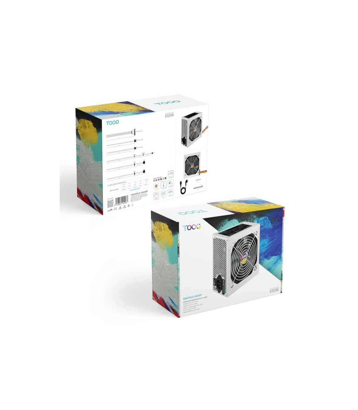 Tooq Fuente Alimentación TQAPOLO-550SP 550W