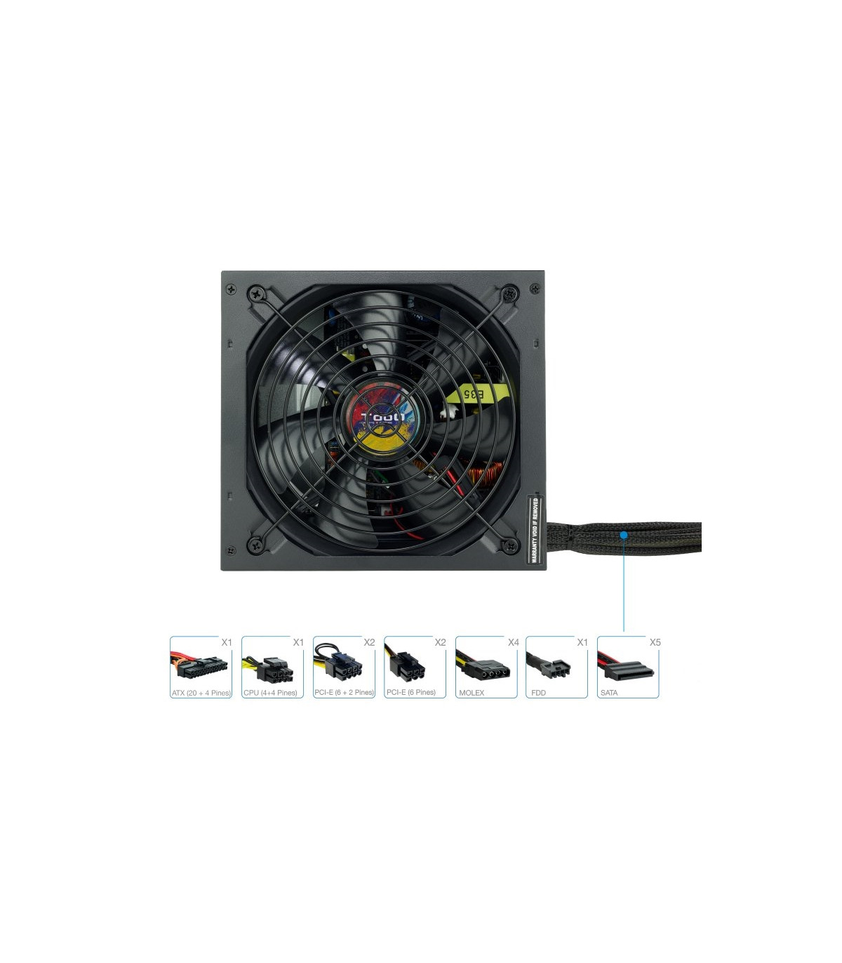 Tooq Fuente Alimentación TQAPOLO-750SP 750W