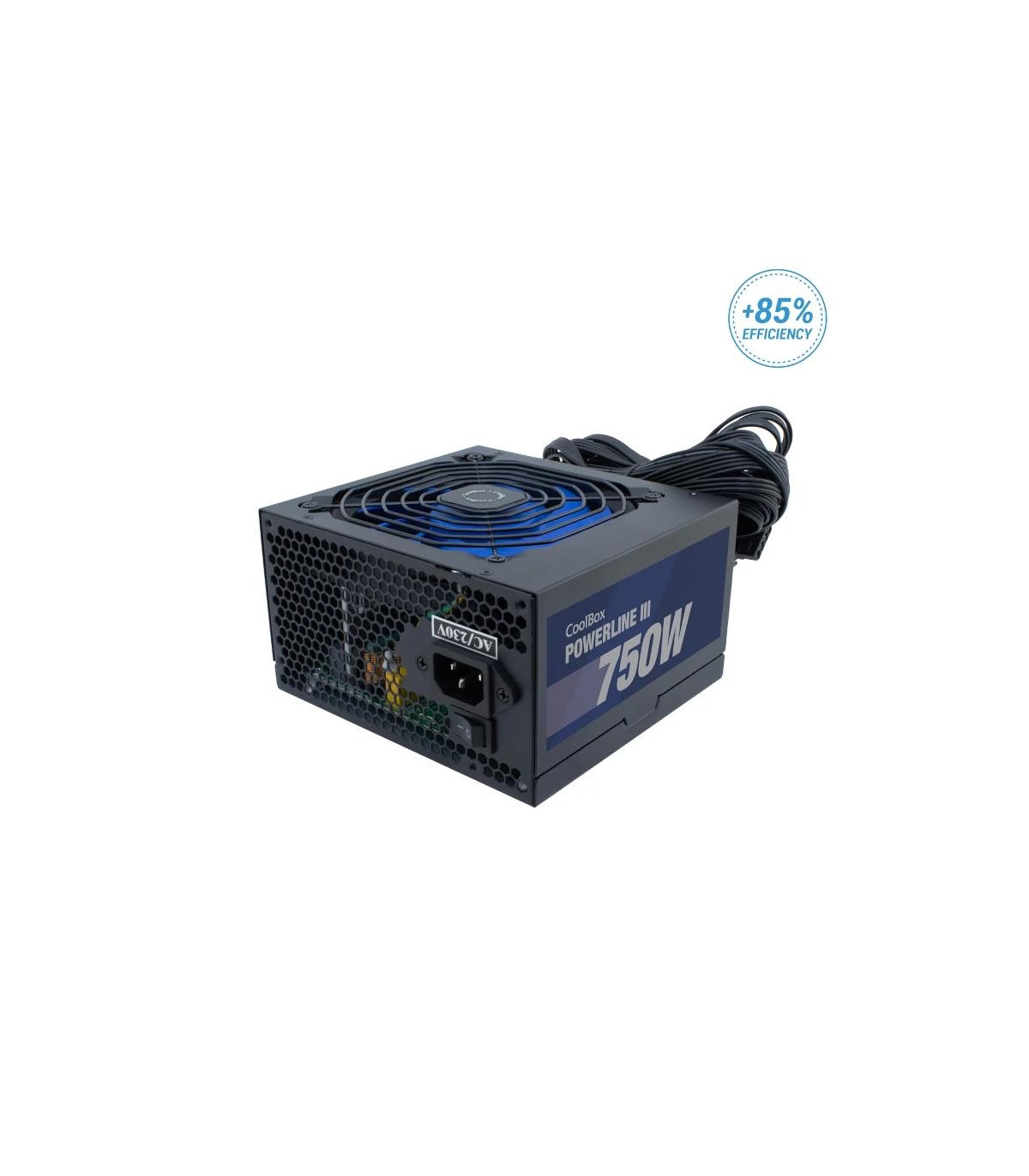 COOLBOX FUENTE ALIM ATX  POWERLINE3 750W 85%EFI