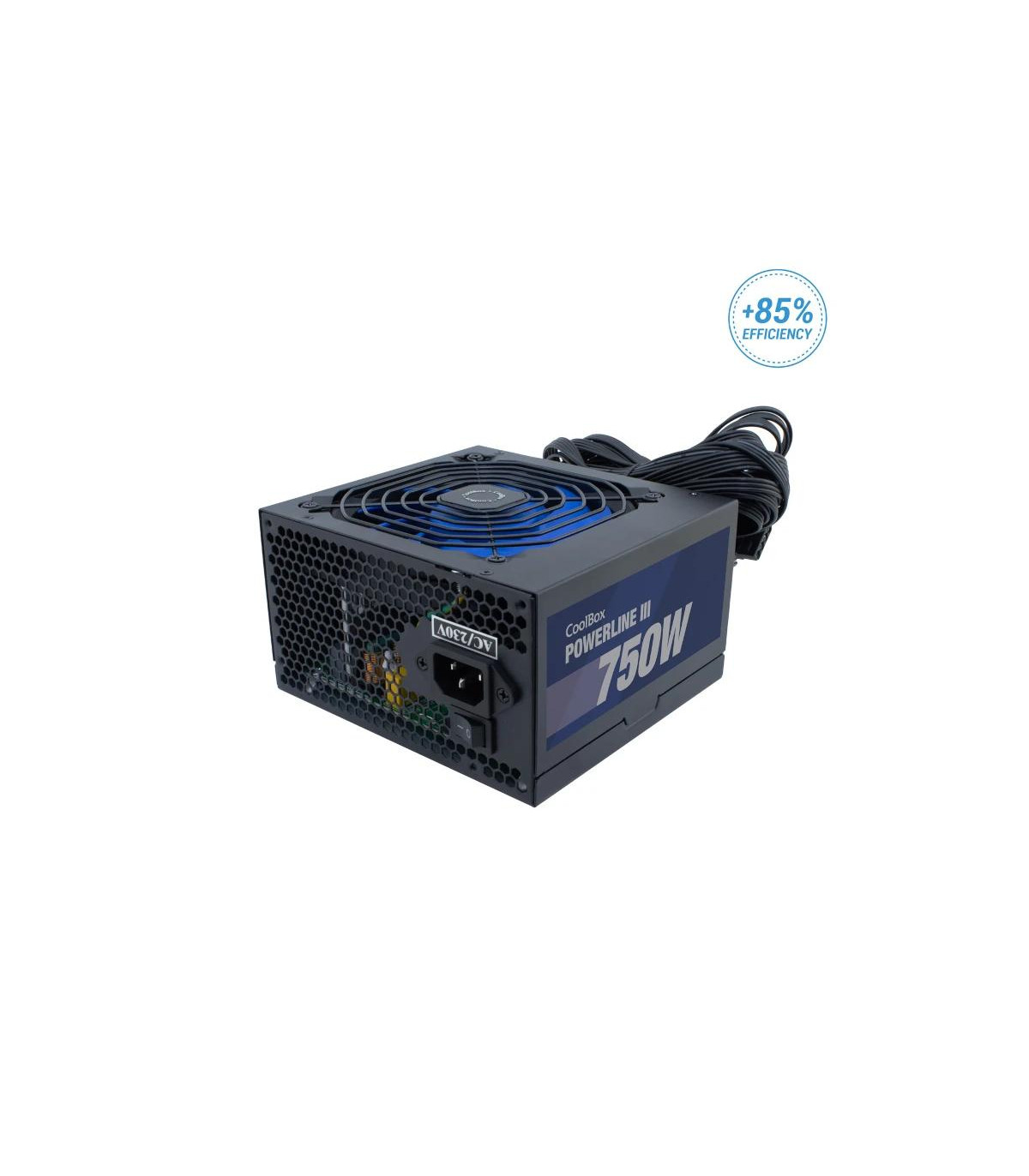 COOLBOX FUENTE ALIM ATX  POWERLINE3 750W 85%EFI
