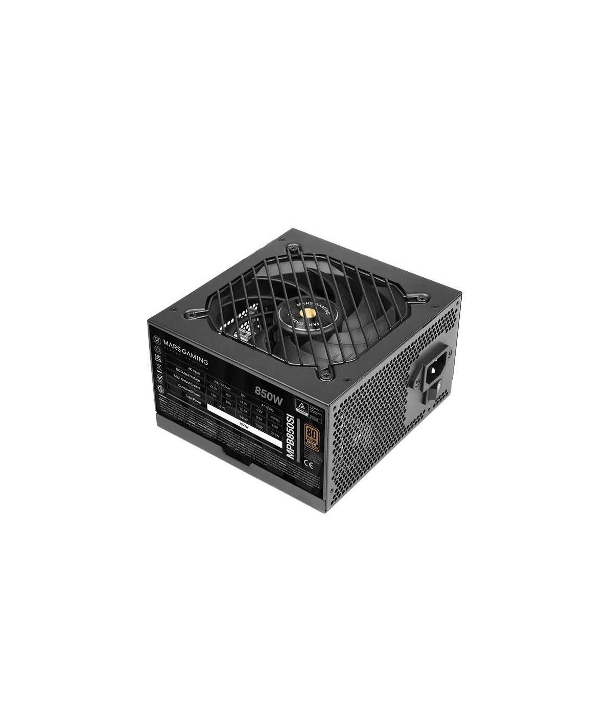 MARS GAMING PSU 850W,DC-DC & SMD TECH,7A GARANTÍA
