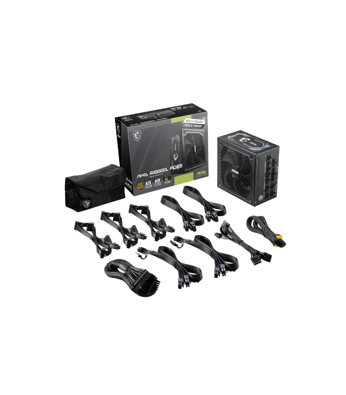 MSI Fuente Alimentación MAG A1000GL PCIE5 1000WATX