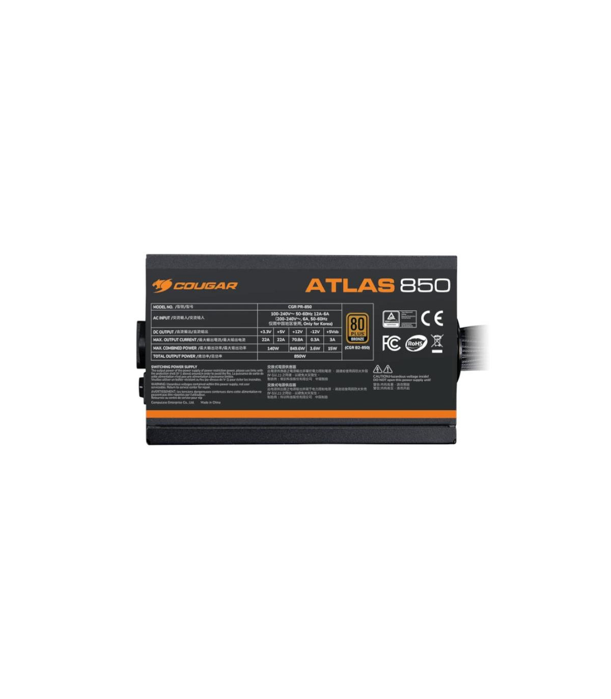 Cougar Fuente Alim ATLAS 650 80+bronze 24-pin